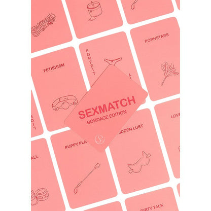 Carti Secret Play Sexmatch - Bondage Edition, joc pentru cupluri, portocaliu
