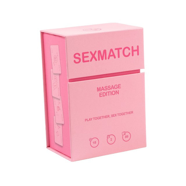 Carti Secret Play Sexmatch - Massage Edition, joc pentru cupluri, roz