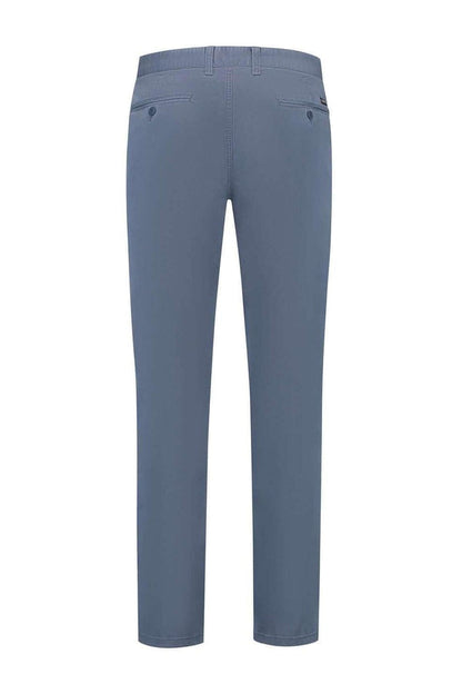 Chino print blauw