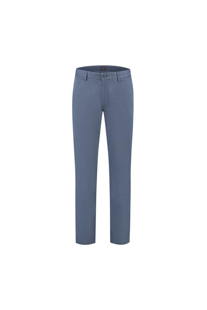 Chino print blauw