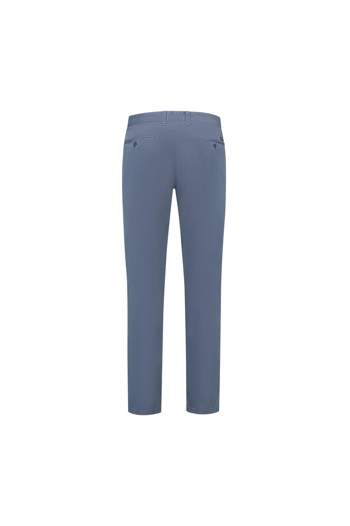 Chino print blauw