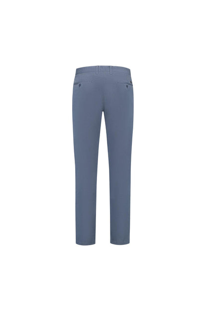 Chino print blauw