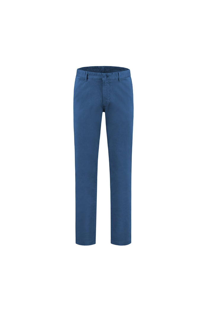 Chino seas-nos royal blue, comfortabele koningsblauwe chino met stretch, katoen-elastaan mix.