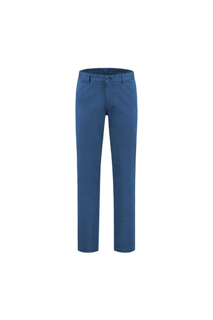 Chino seas-nos royal blue, comfortabele koningsblauwe chino met stretch, katoen-elastaan mix.