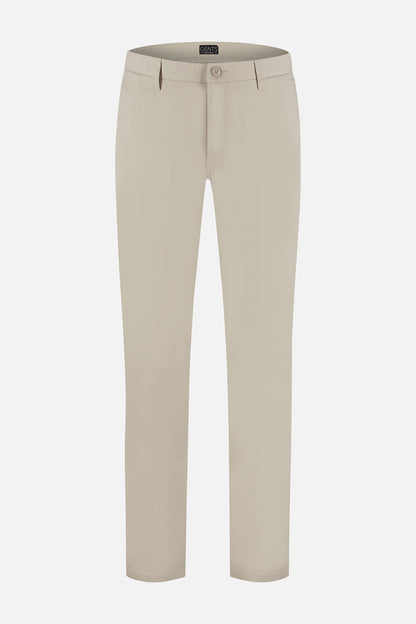 Chino stretch dobby zand stylish beige pants for comfortable and versatile wear.