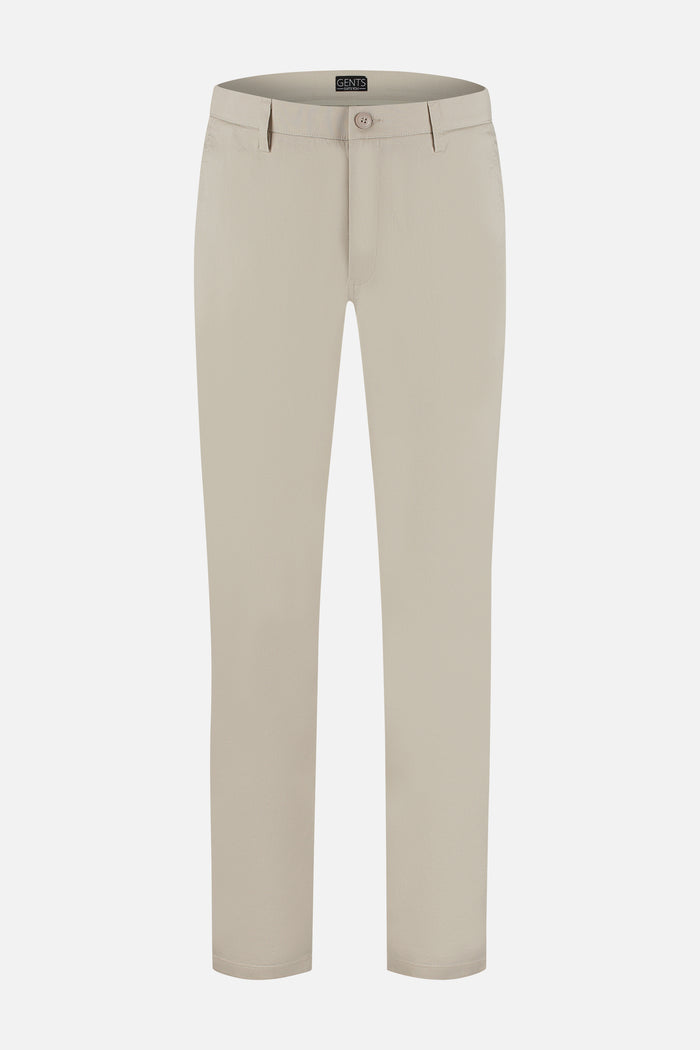 Chino stretch dobby zand