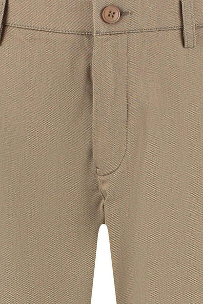 Chino stretch structuur camel