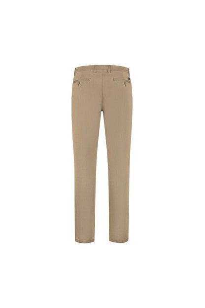 Chino stretch structuur camel