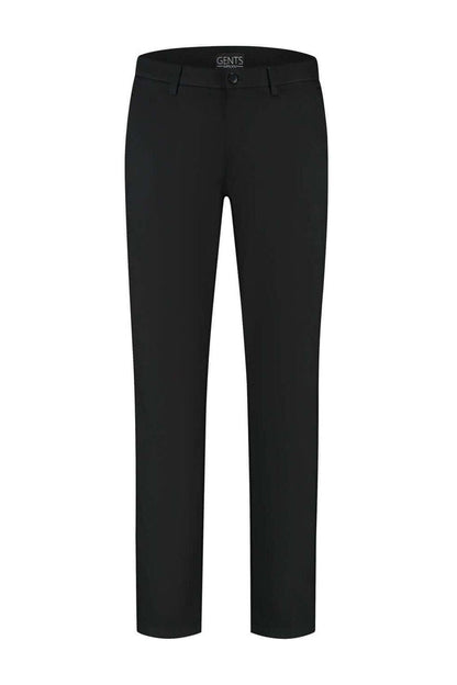 Chino stretch structuur zwart - broek met subtiele stretchstructuur en katoenmix.