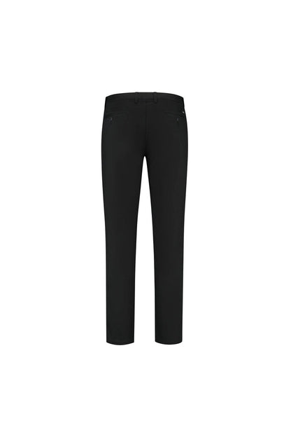 Chino stretch structuur zwart - zwarte broek met subtiele stretchstructuur en katoenmix.