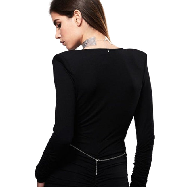 Choker din plasă metalică cu lanț reglabil BIJOUX - Desir metallique, pentru femei, Silver