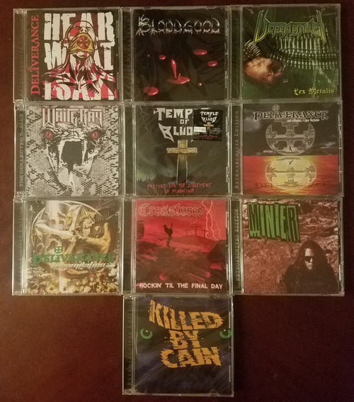 CHRISTIAN METAL BUNDLE #1 / 10 CDs DELIVERANCE ULTIMATUM WHITERAY +