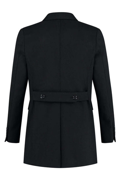 Coat unconstructed blauw