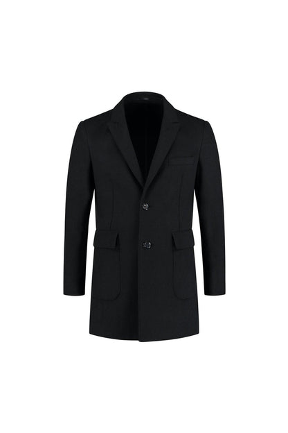 Coat unconstructed blauw