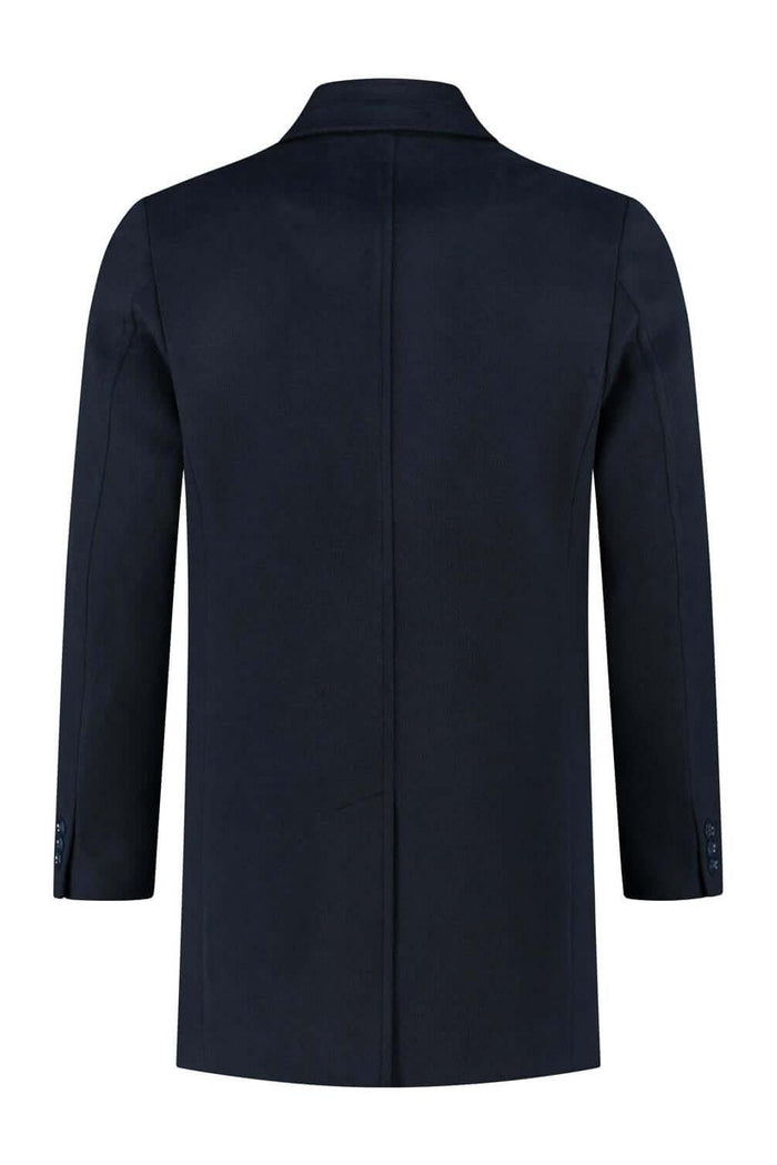 Coat windvanger blauw