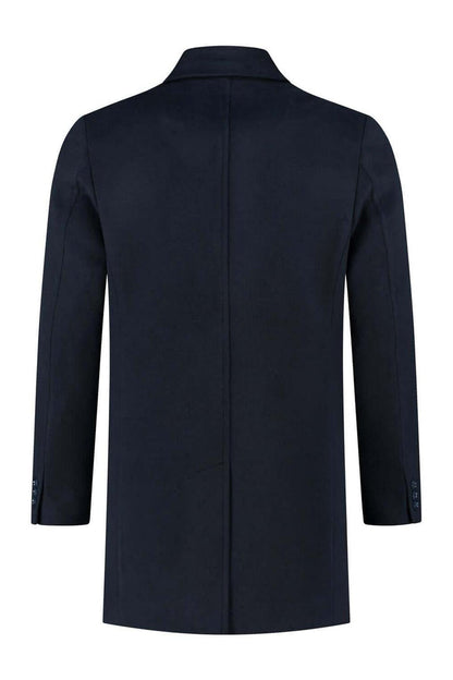 Coat windvanger blauw
