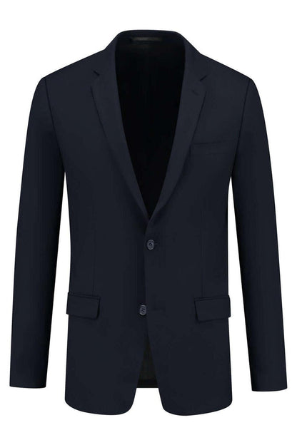 Colbert comfort stretch blauw MixMatch, stijlvolle, diepe blauwe blazer met twee knopen en gelijktijdige comfort.