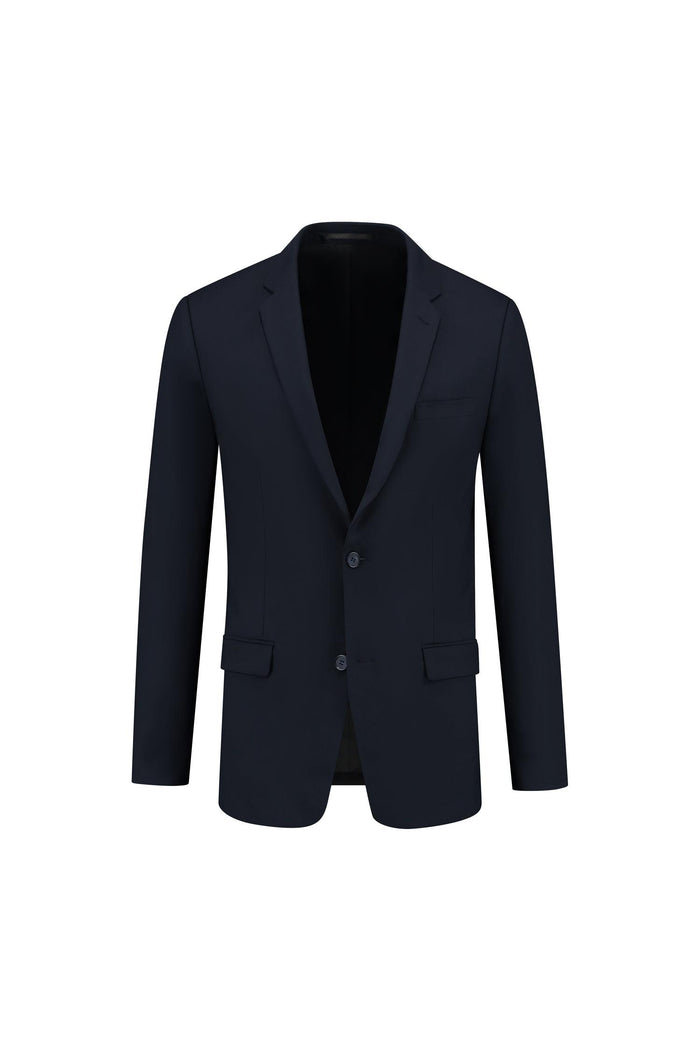 Colbert comfort stretch blauw MixMatch in diepe blauwe toon met twee knopen, ideaal voor formele gelegenheden.