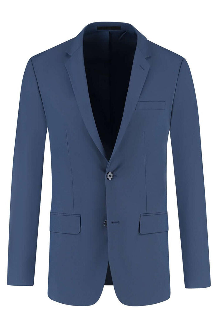 Colbert comfort stretch royalblue MixMatch, stijlvolle blauwe blazer met strakke moderne snit.