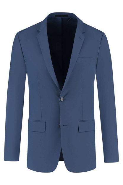 Colbert comfort stretch royalblue MixMatch, stijlvolle blauwe blazer met strakke moderne snit.