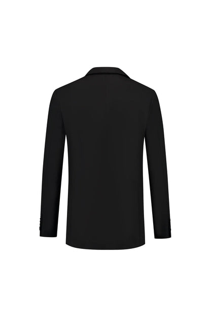 Colbert comfort stretch zwart MixMatch zwart blazer met stretch en kreukbestendigheid achterkant