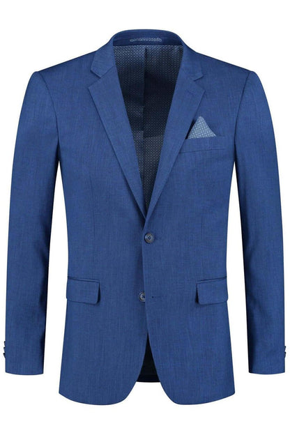 Colbert linnenlook blauw
