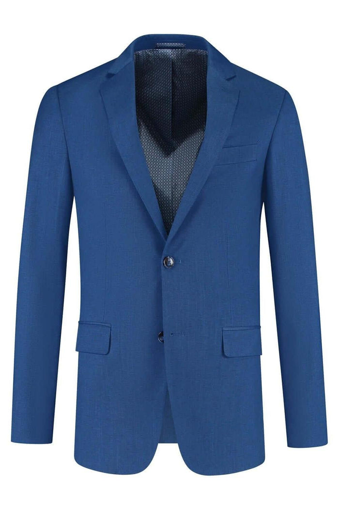 Colbert linnenlook blauw