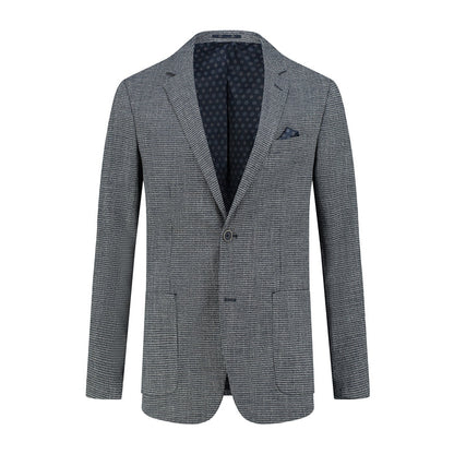 Colbert melange blauwgrijs