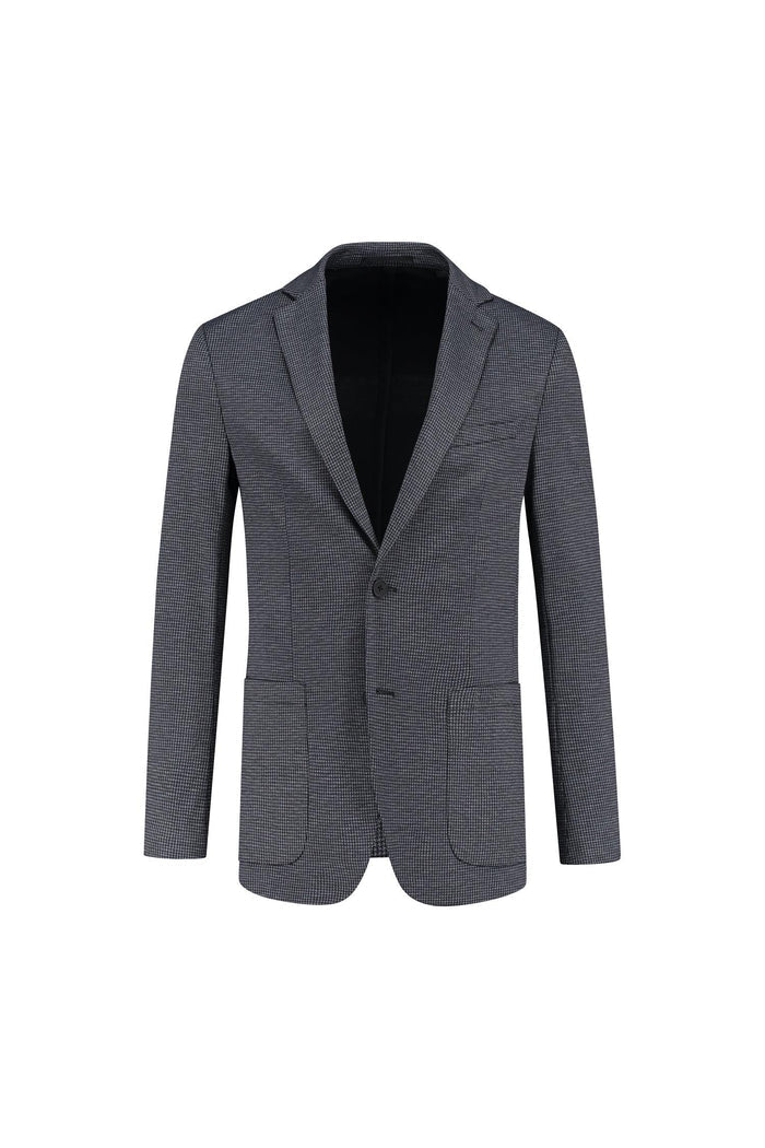 Colbert pied-de-poule navy