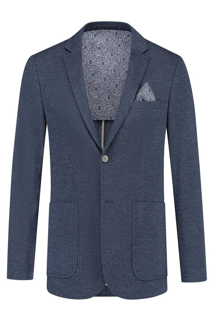 Colbert print blauw