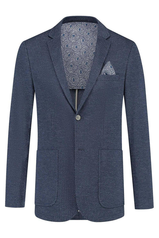 Colbert print blauw