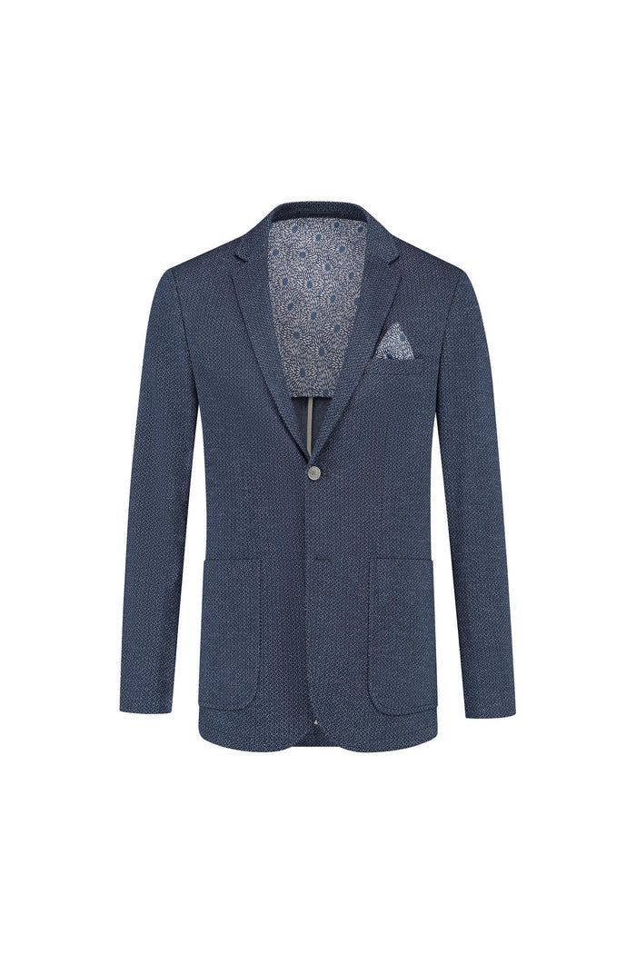 Colbert print blauw