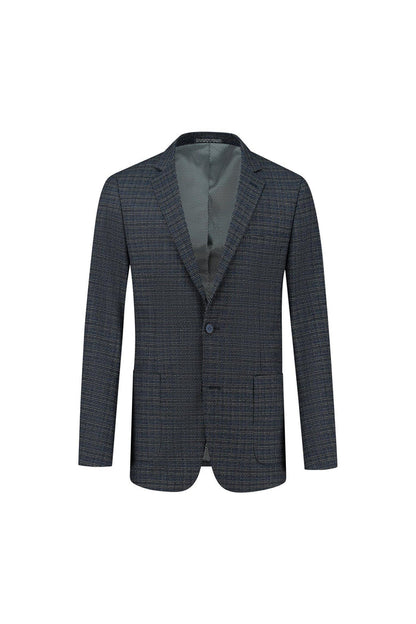 Colbert ruit blauw-grijs