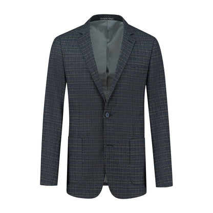 Colbert ruit blauw-grijs