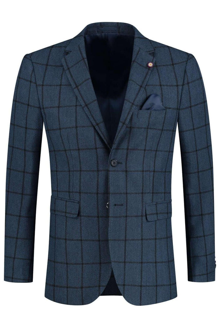Colbert ruit blauw