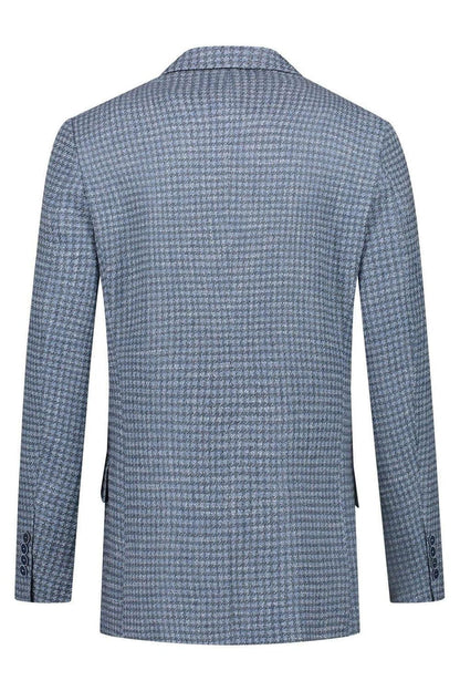Colbert ruitstructuur blauw