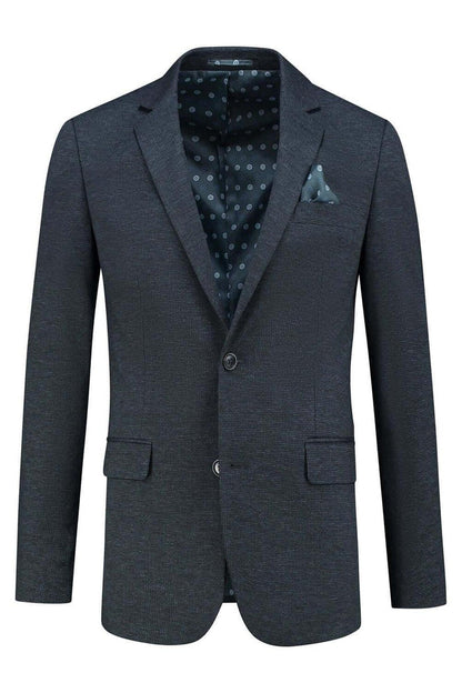 Colbert stretch miniruit blauw