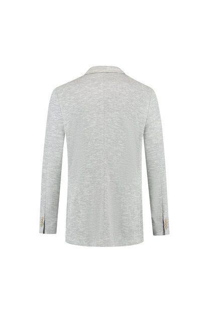 Colbert stretch ruit lichtgrijs