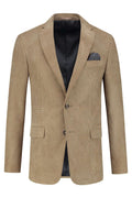 Colbert structuur camel, klassiek colbert met camelkleurige structuur en eigentijds ontwerp.
