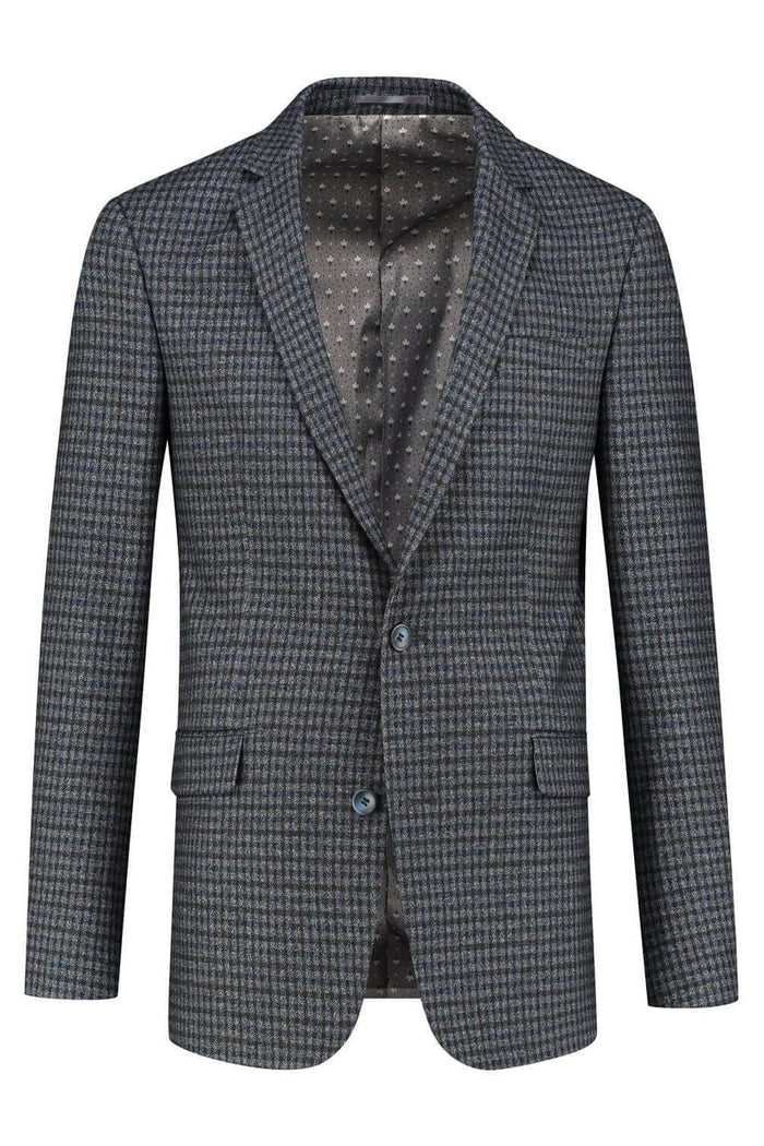 Colbert tweedlook ruit grijs