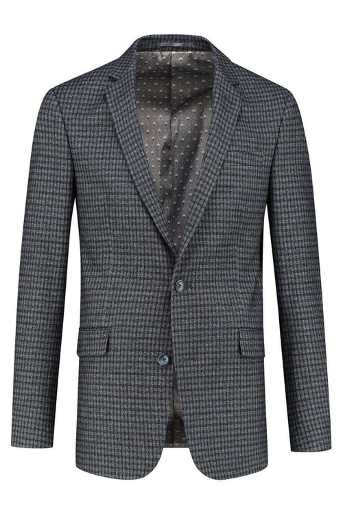 Colbert tweedlook ruit grijs