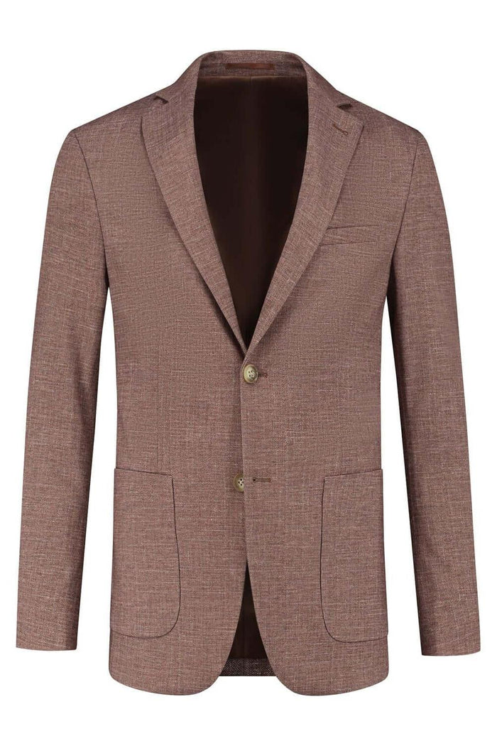 Colbert uni melange roodbruin