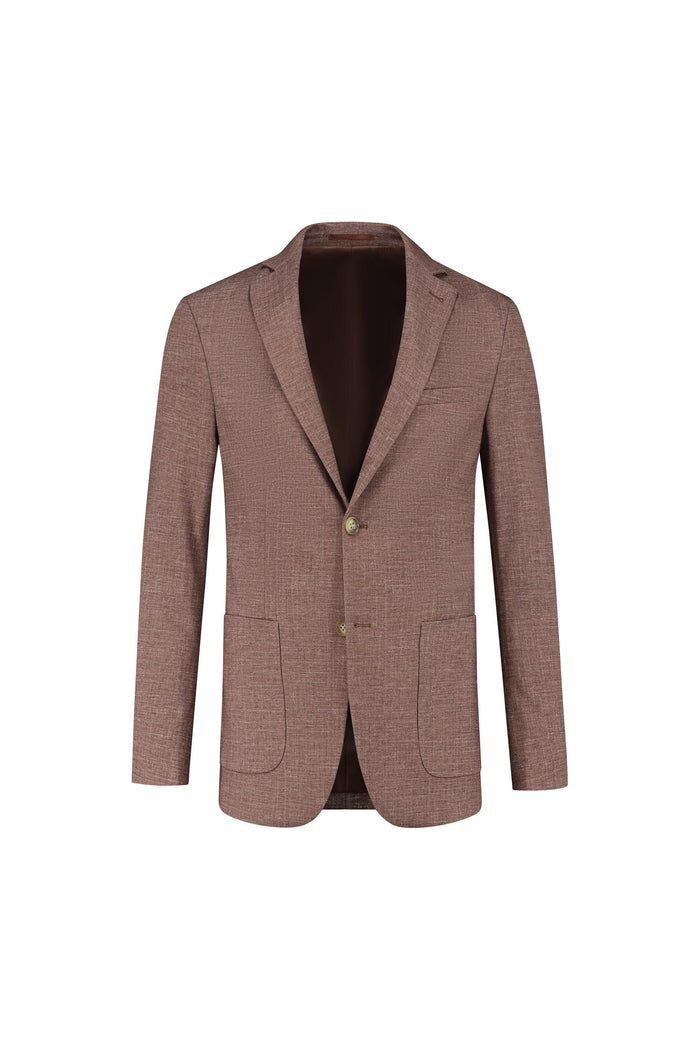 Colbert uni melange roodbruin