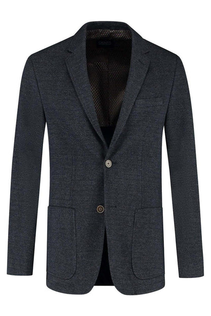 Colbert visgraat blauw