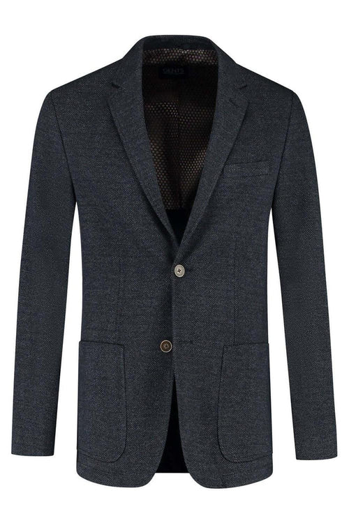 Colbert visgraat blauw