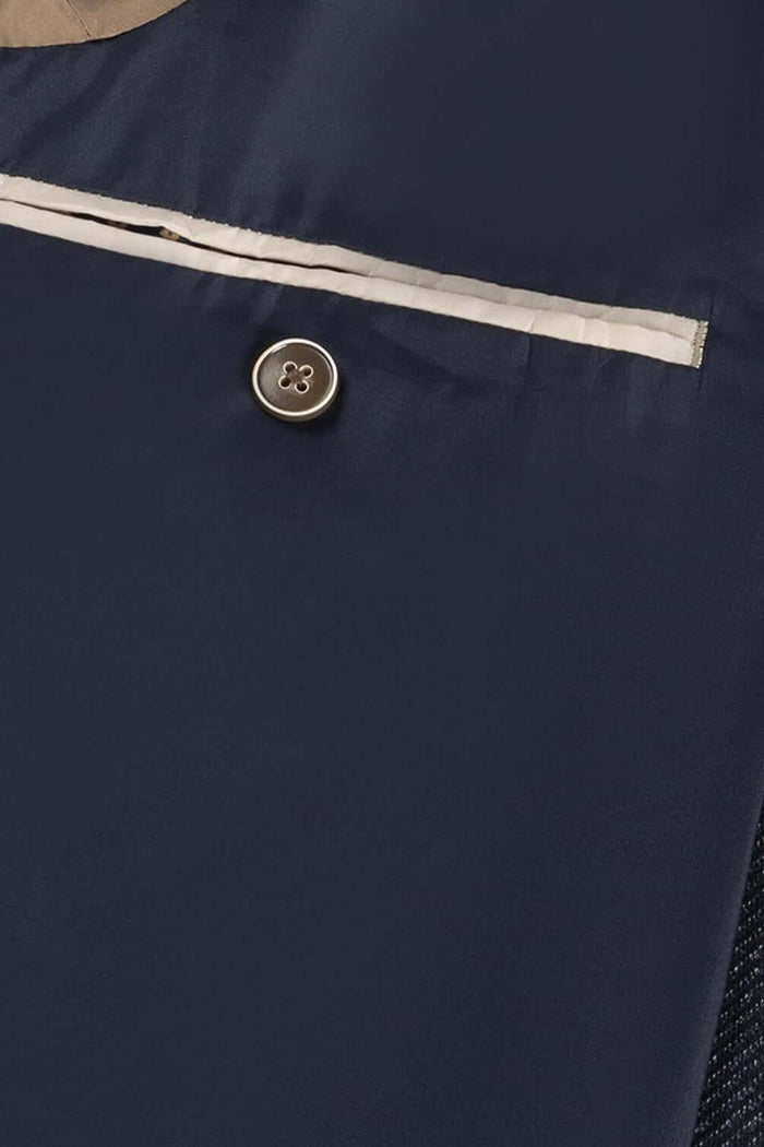 Colbert visgraat blauw