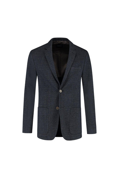 Colbert visgraat blauw
