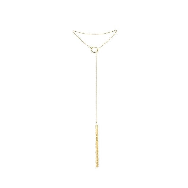 Colier metalic BIJOUX - MAGNIFIQUE Collection Tickler pendant, pentru femei, gold