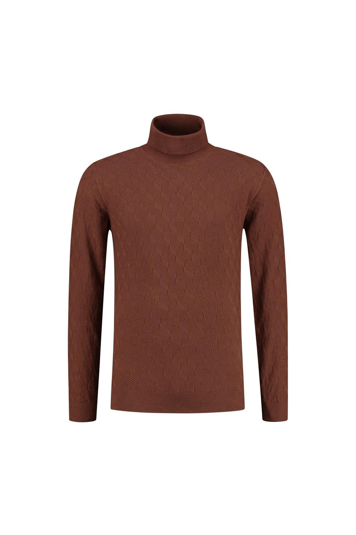 Coltrui jacquard brique