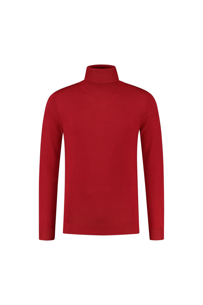 Coltrui rood, ademend weefsel, warm en comfortabel, perfect voor de koude dagen.